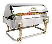 CHAFFER Rectangle 8qt Chrome & Gold (2)