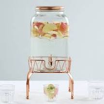 DRINK DISPENSER Medium Gold or Silver